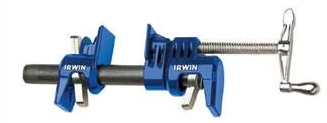 3/4" IRWIN pipe clamp with innovative pressure system, large handle and stabilizing feet for secure workholding