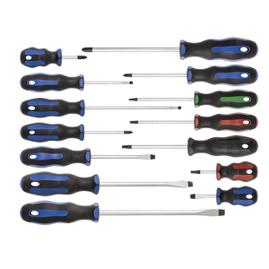 SET OF 14 ERGONOMIC JET SCREWDRIVERS