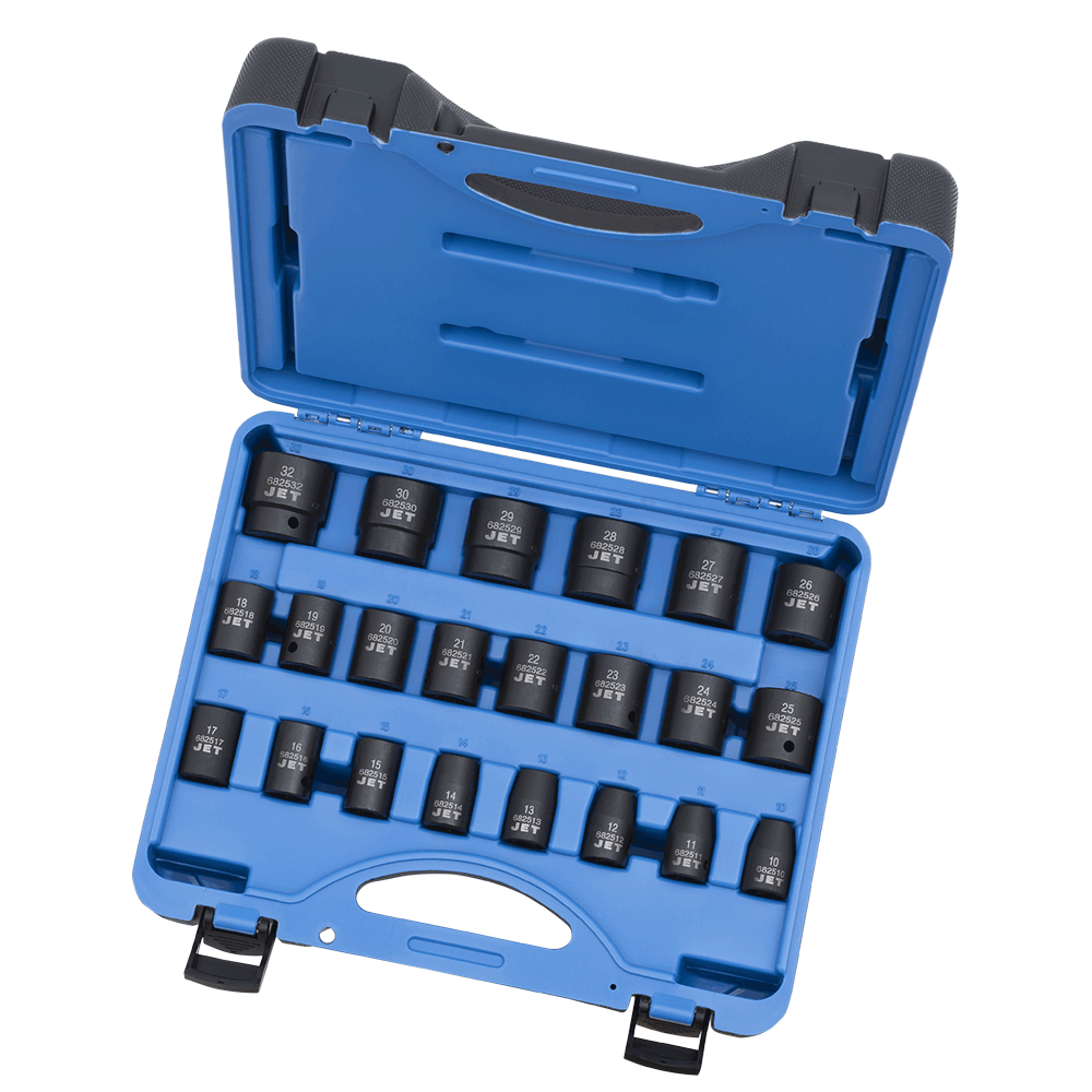 JEU DE DOUILLES IMPACT 1/2" 22PCS MET.
