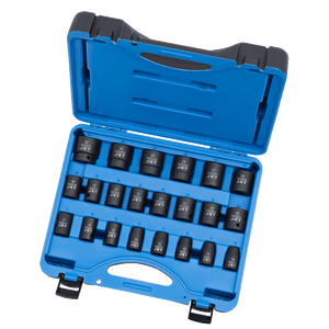 JEU DE DOUILLES IMPACT 1/2" 22PCS MET.