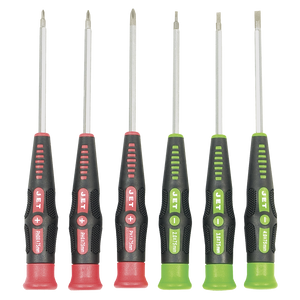 PRECISION SCREWDRIVER SET #00-#1&amp;2.0-4.0 (6PCS)