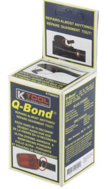 Q-Bond ultra-strong adhesive powders kit, repairs almost anything, sets rock solid in 10 seconds, sandable and paintable finish
