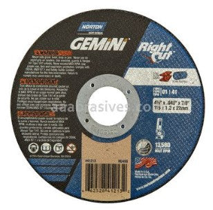 CUTTING WHEEL 4 1/2 X .045 X 7/8" T1 GEMINI RC (412