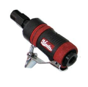 Compact air die grinder mini with 1/4" collet, ergonomic grip, and metal throttle lever for precision grinding tasks