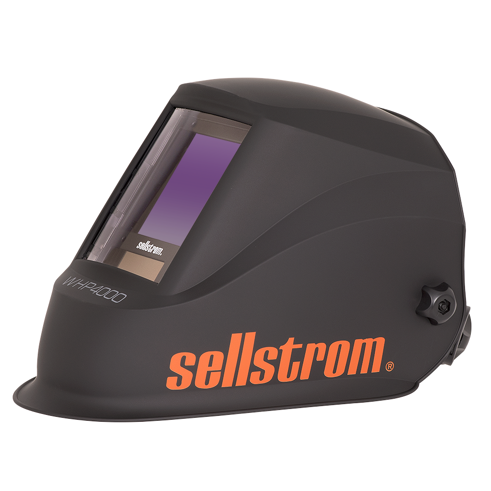 Black Sellstrom WHP4000 ADF welding helmet with lightweight design and head and neck protection
