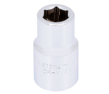 Jet - 672114 - Chrome socket with 1/2'' 6-point drive