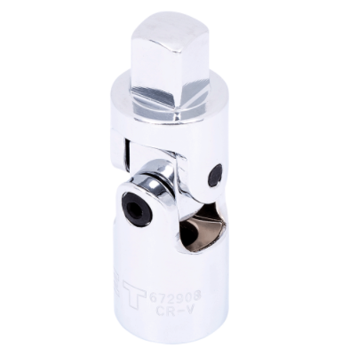Chrome vanadium 1/2" drive universal joint adapter for socket wrenches, professional-grade forged steel design