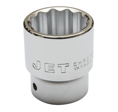 Jet 3/4-inch 12-point chrome vanadium socket with corrosion-resistant finish for heavy-duty fastening tasks