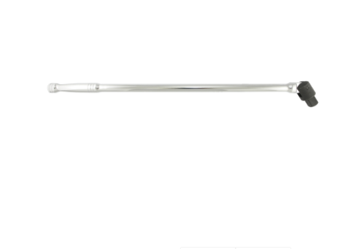 3/4" drive 24" long chrome vanadium steel breaker bar with pivoting head for high torque applications