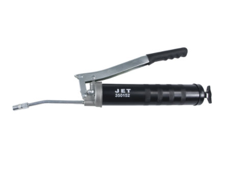Professional-grade lever grease gun with ergonomic handle and durable metal barrel for industrial lubrication tasks