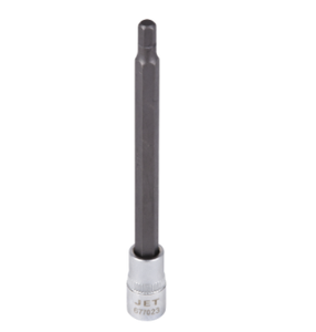 Jet  - Douille chromé de 4'' long hexagonale à prise 1/4''