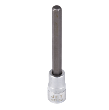 4-inch long chrome vanadium hexagonal socket with 3/8-inch drive, forged steel and durable S2 steel tip