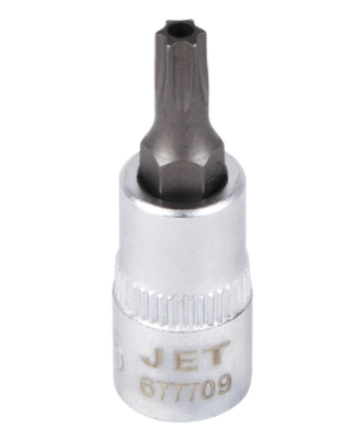 1/4 inch drive Torx bit socket made of high-strength chrome vanadium steel with precision S2 steel tip