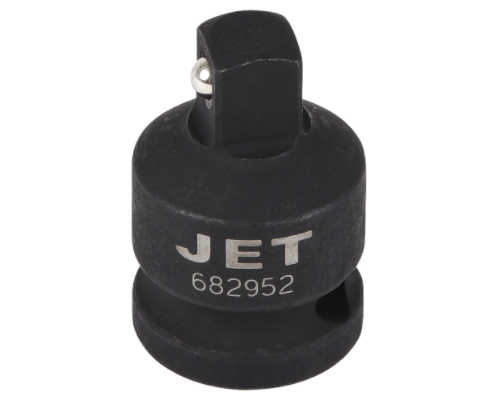 Jet impact socket adapter made of high-strength chrome molybdenum steel with secure locking ball mechanism
