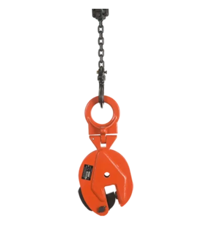 Compact 0.8-ton swivel lifting clamp with industrial-grade steel construction and secure locking mechanism for multi-directional load handling