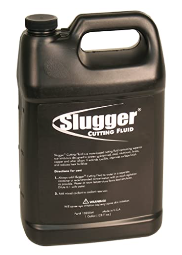 1 gallon Slugger cutting fluid container, water-based lubricant for metalworking and machining applications