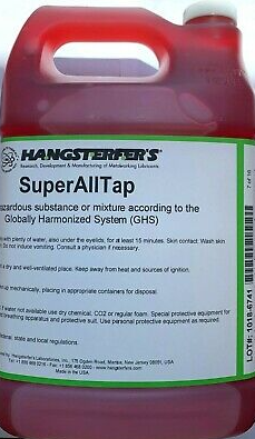 4L container of Super All Tap cutting oil, non-toxic formula improving surface finish and tool life.