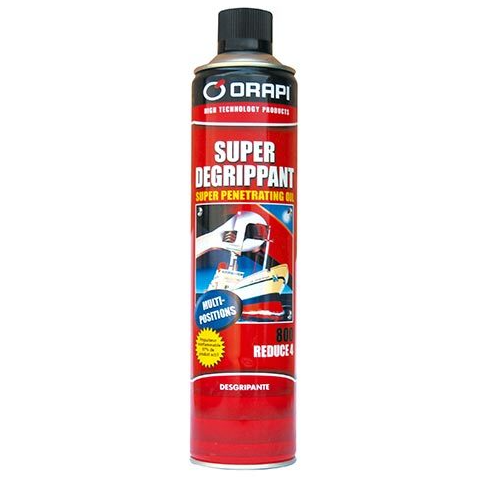 450ml Orapi super penetrating oil spray with fast action for loosening, cleaning, and lubricating metal parts without silicone