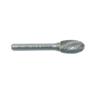 Oval-shaped carbide rotary burr for high-alloy steel, stainless steel, and heat-resistant castings cutting and shaping tasks
