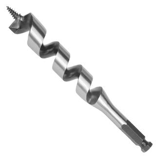 9/16 x 17 inch AUGER BIT with welded hard cutting edge for double nail cutting life and wood drilling