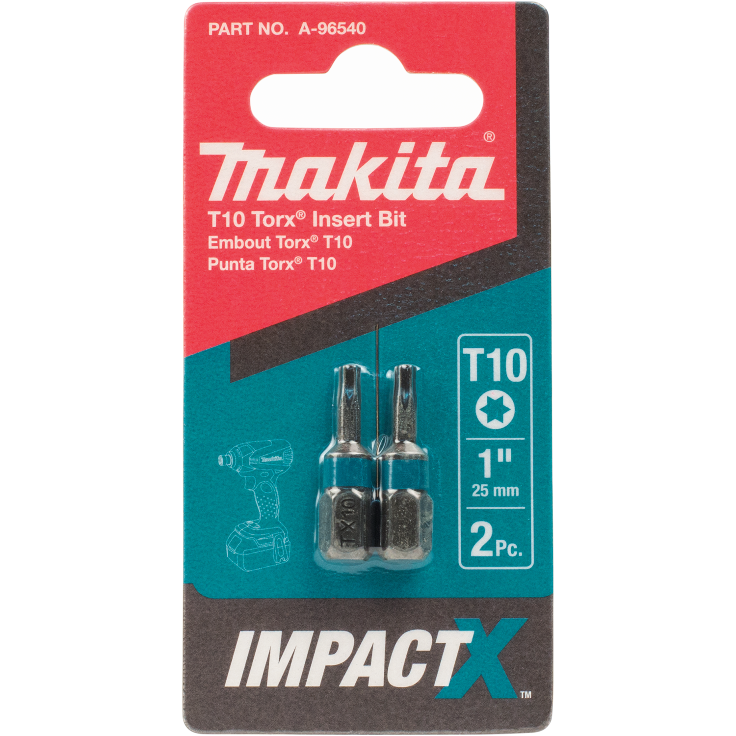 PQT 2 EMBOUT T10 1'' LONG IMPACT MAKITA