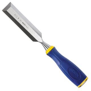 Wood chisel with wide hammer-resistant ProTouch ergonomic handle and high-quality tempered steel blade