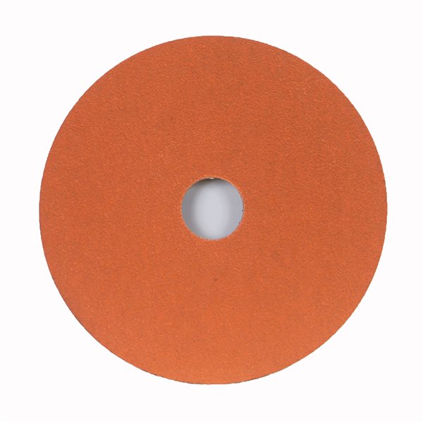 5-inch abrasive sanding disc with 7/8-inch center hole, aggressive grit for stainless steel and hard metals finishing