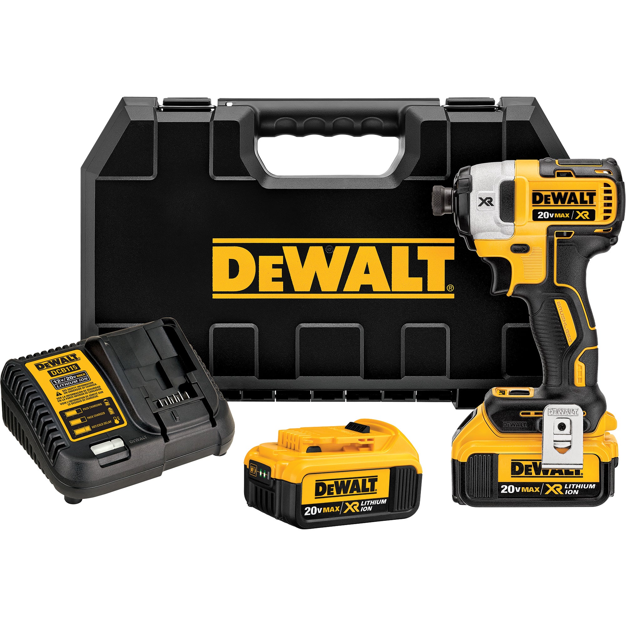 KIT IMPACT MAX XR 1/4DR. (2x20V/4AH+chargeur)