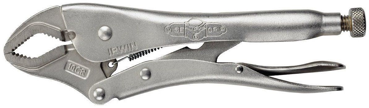 10CR locking pliers with auto-locking jaw for 3X stronger grip and high torque, ergonomic metal body design