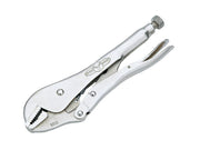7-inch straight jaw vise-grip locking pliers with adjustable screw for secure clamping on flat, square, or hex materials